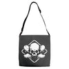 skate until the end black Adjustable Strap Totes