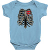 ribcage and heart Baby Onesie