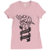 never stop fighting spirit Ladies Fitted T-Shirt