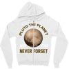 pluto the planet never forget Zipper Hoodie