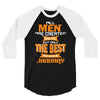 all men are created equal but only the best are born in january 1 3/4 Sleeve Shirt