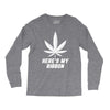 Support Lung Cancer Awareness With A White Cannabis Leaf Long Sleeve Shirts