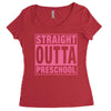 straight outta preschool Women's Triblend Scoop T-shirt