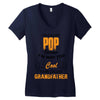 I'm Called Pop Because I'm Way Too Cool To Be Called Grandfather Women's V-Neck T-Shirt
