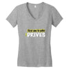 first one to puke drives Women's V-Neck T-Shirt