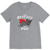 rescued by pug V-Neck Tee