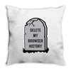 delete my browser history Throw Pillow