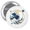 the great wave off sound Pin-back button