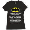 i'm not saying i'm batman funny Ladies Fitted T-Shirt