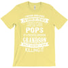 Super Cool Pops Of A Freaking Awesome Grandson T-Shirt
