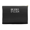 beer o'clock   mens funny Accessory Pouches