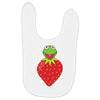Kermit Strawberry Baby Bibs