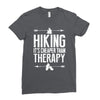 hiking it's cheaper than therapy Ladies Fitted T-Shirt