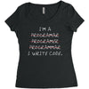 i write code Women's Triblend Scoop T-shirt