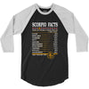 Scorpio Facts Zodiac 3/4 Sleeve Shirt