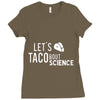 let's taco bout science march funny t sh Ladies Fitted T-Shirt