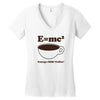 M=Mc2 Energy=Milk X Coffee Women's V-Neck T-Shirt