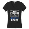 awesome poppa Women's V-Neck T-Shirt