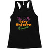 this is my lazy unicorn costume Racerback Tank