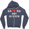 rn earned not given Zipper Hoodie