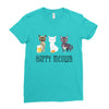 happy meowr Ladies Fitted T-Shirt