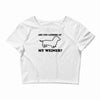 are you looking at my weiner t shirt funny dog wiener dachshund s m l Crop Top