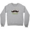 mustache pinch Crewneck Sweatshirt