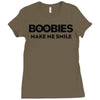 boobies make me smile Ladies Fitted T-Shirt