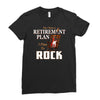 retirement plan bass rock Ladies Fitted T-Shirt