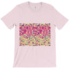pink triangle print T-Shirt