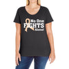 No 0ne Fights Alone Ladies Curvy T-Shirt