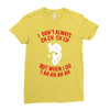 i don't always ch ch ch Ladies Fitted T-Shirt