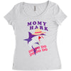 Mommy Shark -Shark Do Do Do Women's Triblend Scoop T-shirt