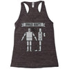 onward robots! &ndash; by chris ware Racerback Tank