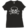skull rock music gift new Ladies Fitted T-Shirt