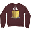 oh hay oh hey girl boy funny pun Crewneck Sweatshirt
