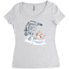 jurassic hoth Women's Triblend Scoop T-shirt