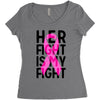 her fight is my fight Women's Triblend Scoop T-shirt