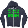 world's okayest irish Zipper Hoodie