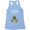 Alien Says Don't Touch My Belly Racerback Tank