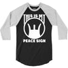 this is my peace sign 3/4 Sleeve Shirt