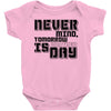 never mind Baby Onesie