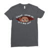 May Peeking Out Baby Boy Ladies Fitted T-Shirt