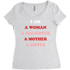 i Am A Woman A Daughter A Mother A Sister Women's Triblend Scoop T-shirt