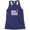 save gaza palestine Racerback Tank