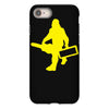 sasquatch guitar gear  funny bigfoot yeti comic monster retro iPhone 8