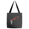 banksy headshot butterfly Tote Bags