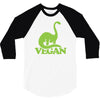vegan dinosaur best trending 3/4 Sleeve Shirt