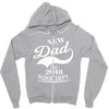 New Dad 2018 Rokie Dept. Zipper Hoodie