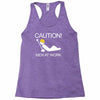 caution men at work Racerback Tank
